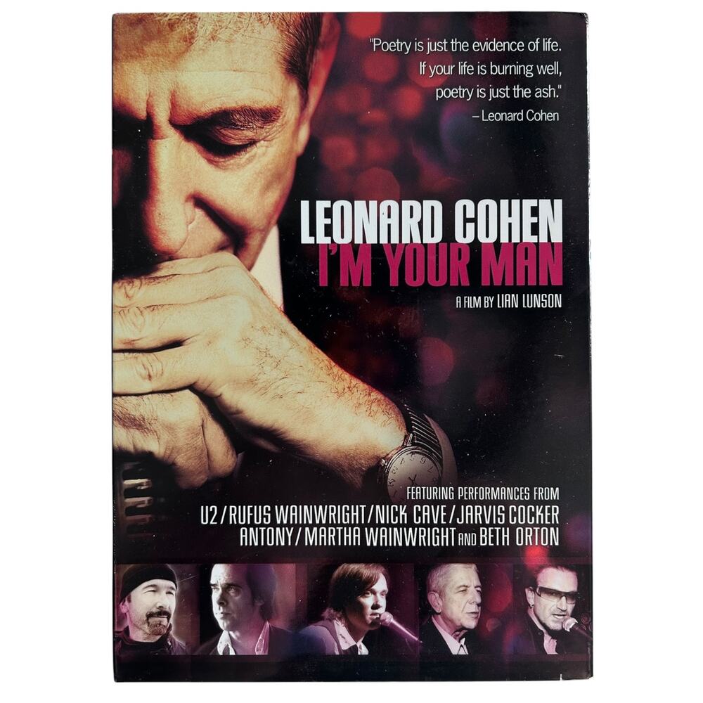 Leonard Cohen I’m Your Man DVD 2005 Documentary U2 Nick Cave Rufus Wainwright